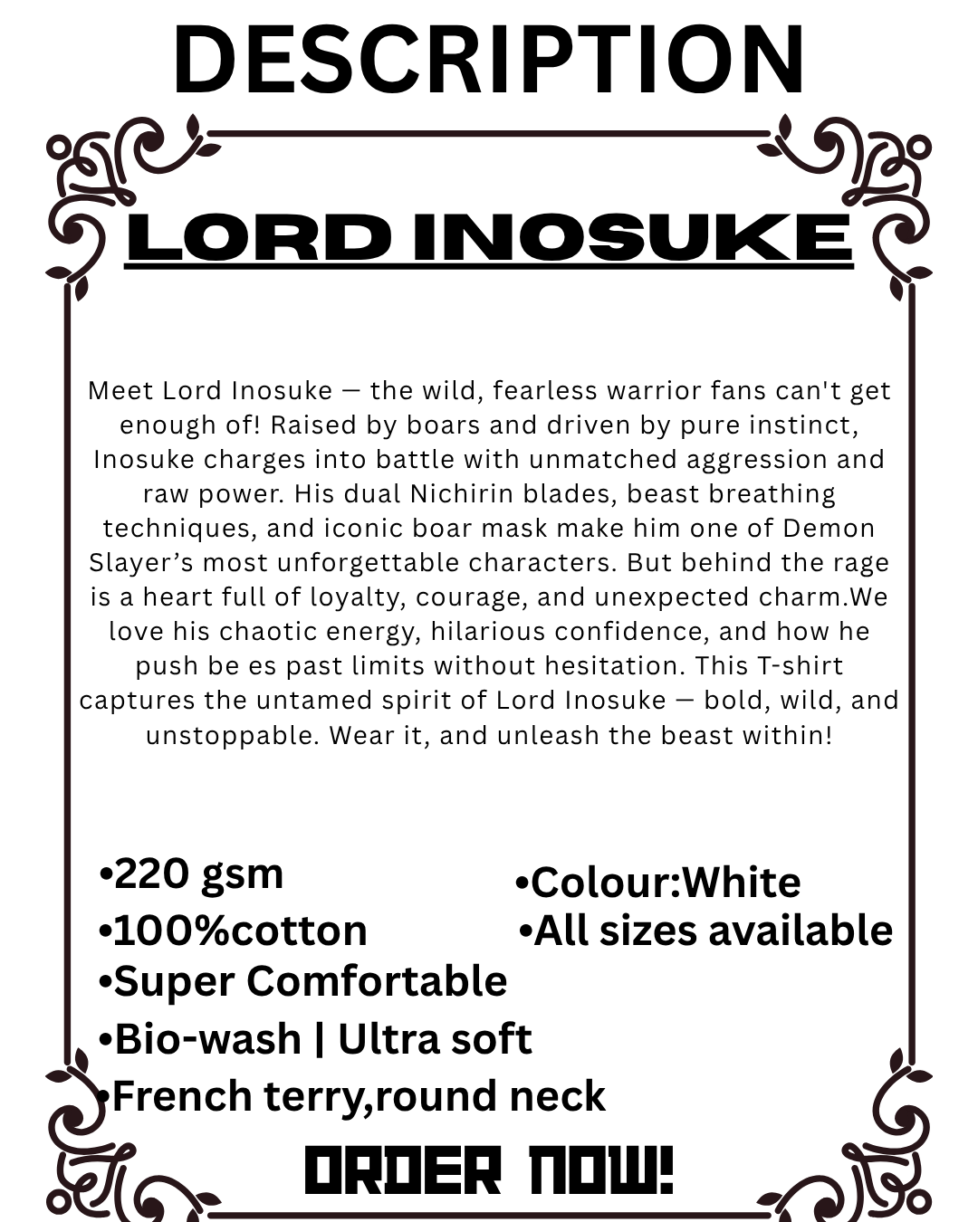 Lord Inosuke Oversized Tshirt